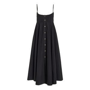Ciao Lucia Deia Tie-Back Cotton Midi Dress - XS/P Black